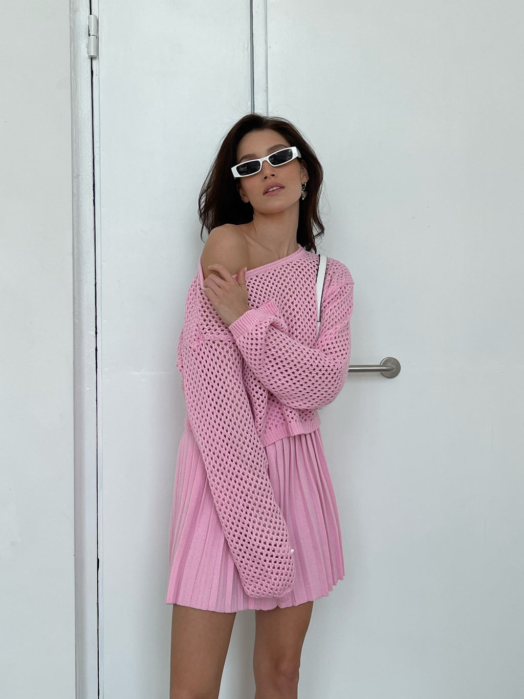 В'язана спідниця плісе