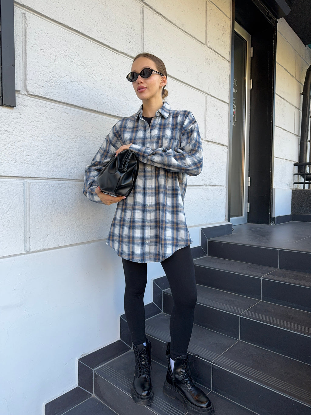 Сорочка в клітинку фланель