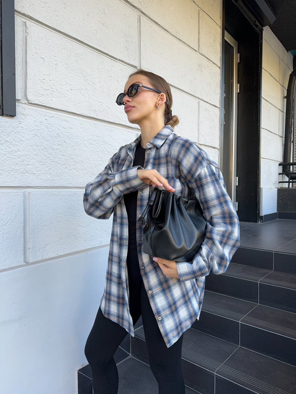 Сорочка в клітинку фланель