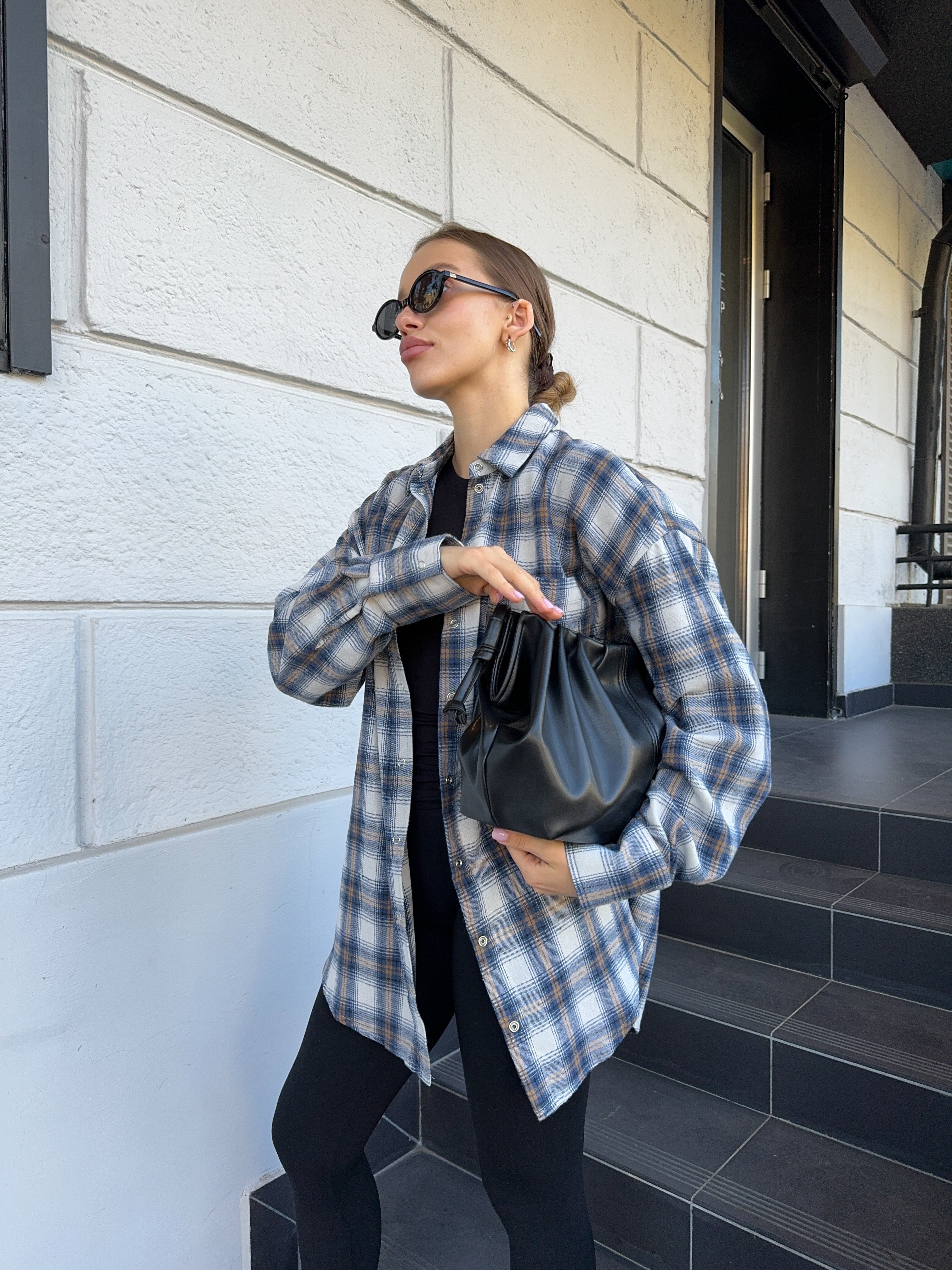 Сорочка в клітинку фланель