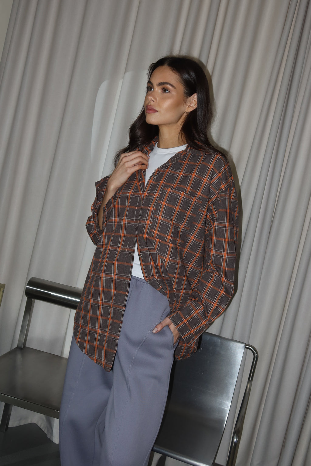 Сорочка в клітинку бавовняна